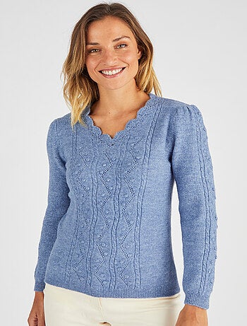 Pull maille fantaisie Thermolactyl - Damart