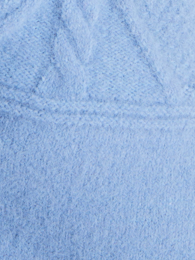 Pull maille fantaisie Thermolactyl - Damart Bleu - Kiabi