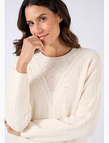 Pull maille fantaisie Thermolactyl - Damart