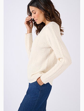 Pull maille fantaisie Thermolactyl - Damart