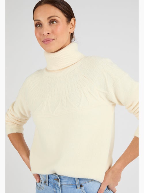 Pull maille fantaisie Thermolactyl - Damart - Kiabi