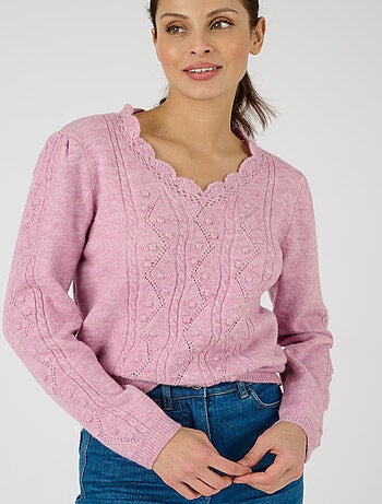 Pull maille fantaisie Thermolactyl - Damart