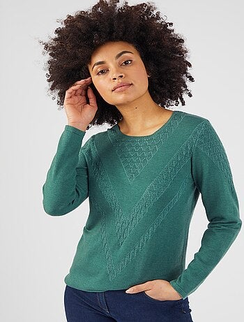 Pull maille fantaisie Thermolactyl - Damart