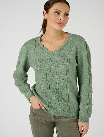 Pull maille fantaisie Thermolactyl - Damart
