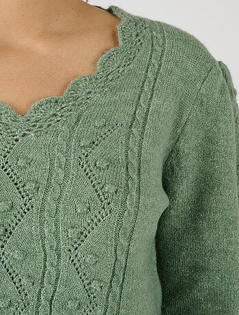 Pull maille fantaisie Thermolactyl - Damart