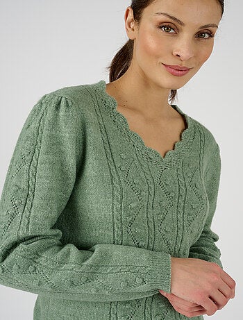 Pull maille fantaisie Thermolactyl - Damart