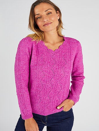 Pull maille fantaisie Thermolactyl - Damart