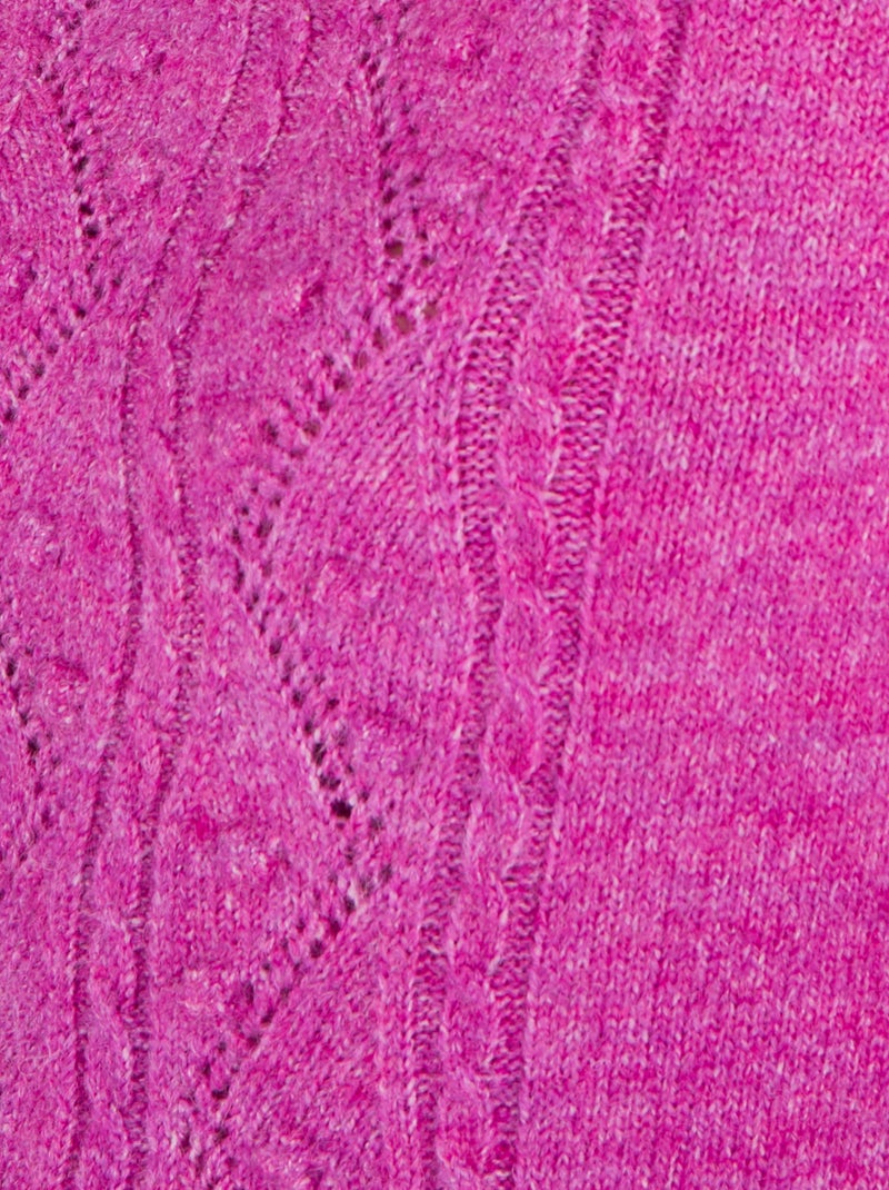 Pull maille fantaisie Thermolactyl - Damart Violet - Kiabi