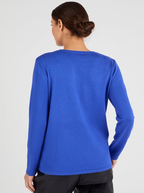 Pull maille fine à clous - Damart - Kiabi