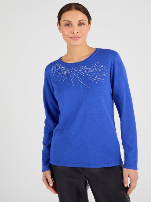 Pull maille fine à clous - Damart - Kiabi