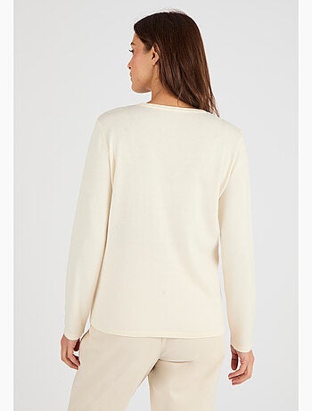 Pull maille fine à clous - Damart