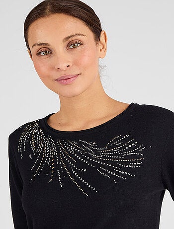 Pull maille fine à clous - Damart