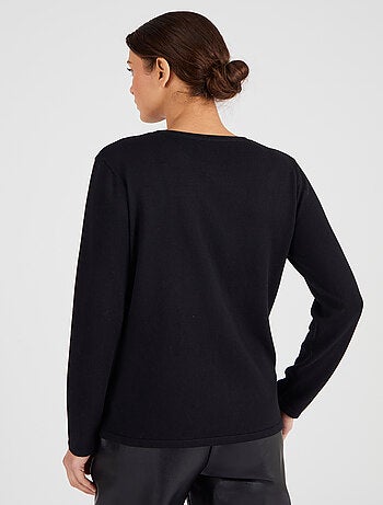 Pull maille fine à clous - Damart