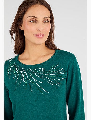 Pull maille fine à clous - Damart