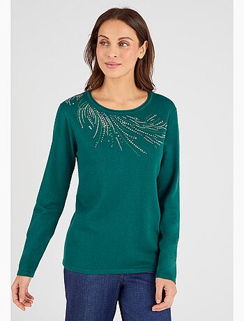 Pull maille fine à clous - Damart