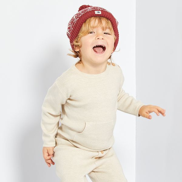 Pull Maille Fine Bebe Garcon Beige Kiabi 9 00