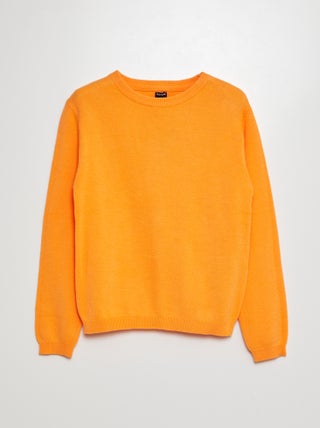 Pull maille fine jauge couleur uni