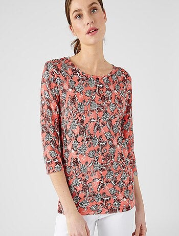 Pull maille fine manches 3/4 - damart