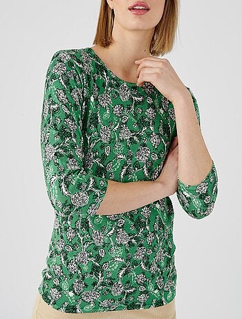 Pull maille fine manches 3/4 - damart