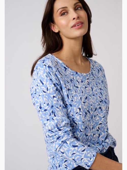 Pull maille fine uni ou imprimé - damart - Kiabi Pull maille fine uni ou imprimé - damart - Kiabi
