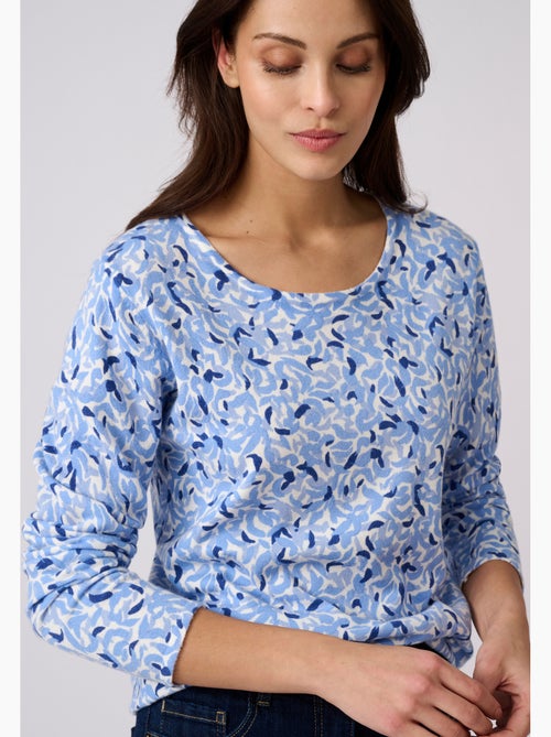 Pull maille fine uni ou imprimé - damart - Kiabi Pull maille fine uni ou imprimé - damart - Kiabi