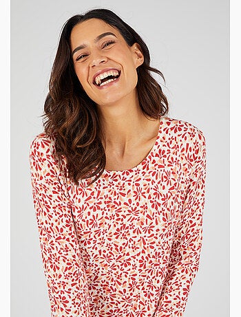 Pull maille fine uni ou imprimé - Damart