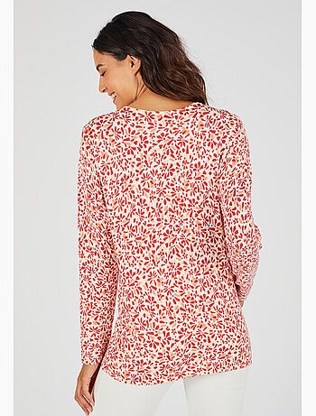 Pull maille fine uni ou imprimé - Damart