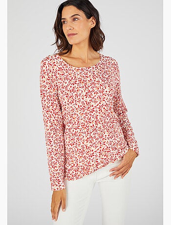 Pull maille fine uni ou imprimé - Damart