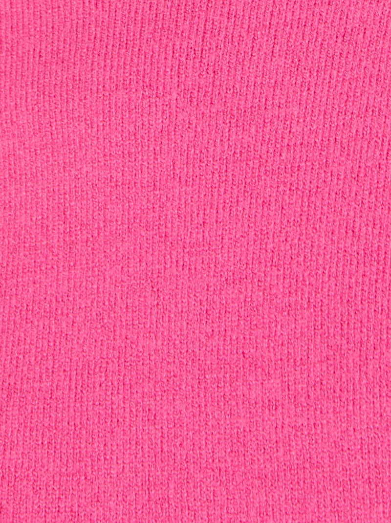 Pull maille fine uni ou imprimé - Damart Rose fushia - Kiabi