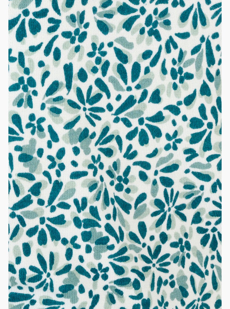 Pull maille fine uni ou imprimé - Damart Vert - Kiabi