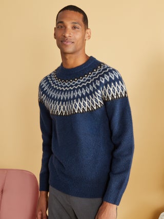 Pull maille jacquard