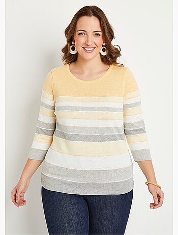 Pull maille jacquard fantaisie - Afibel