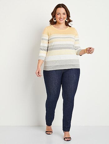 Pull maille jacquard fantaisie