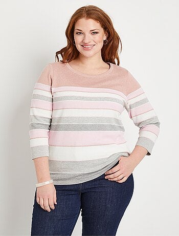 Pull maille jacquard fantaisie