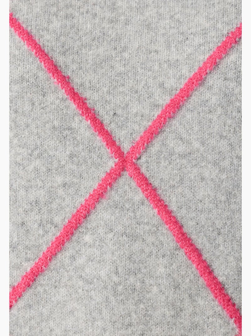 Pull maille jacquard Thermolactyl - Damart Rose - Kiabi