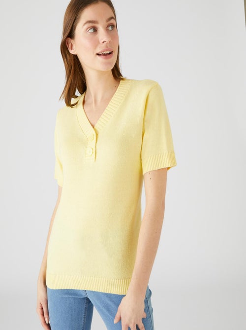 Pull maille jersey souple et douce - Damart - Kiabi