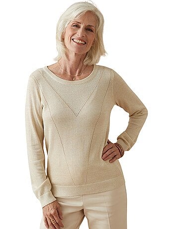 Pull maille légèrement brillante - DAXON
