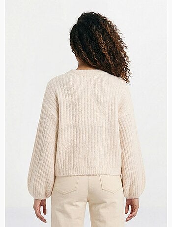 Pull maille loose, manches bouffantes - AFIBEL