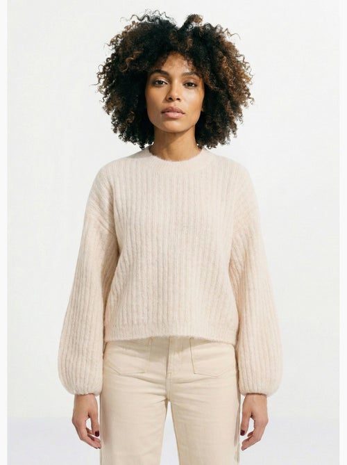 Pull maille loose, manches bouffantes - AFIBEL - Kiabi