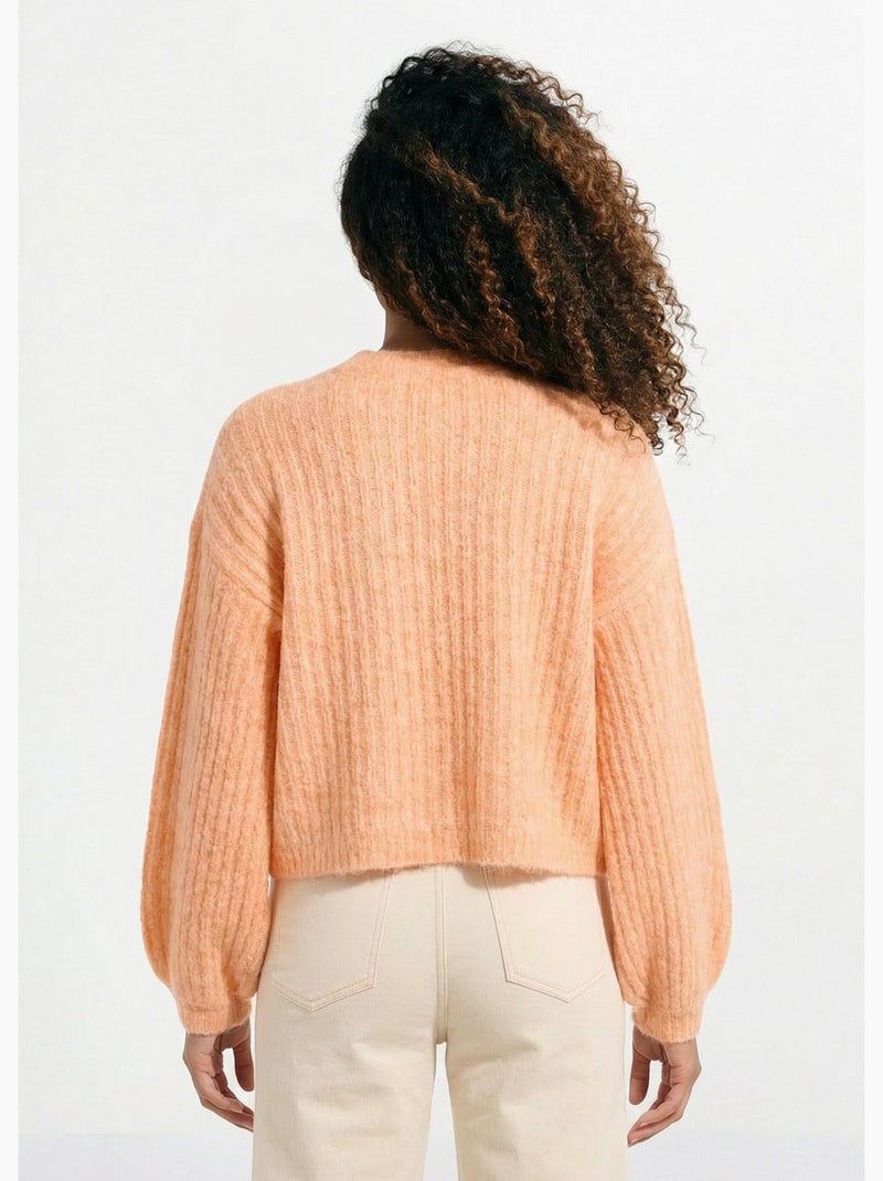 Pull maille loose, manches bouffantes - AFIBEL Peche - Kiabi