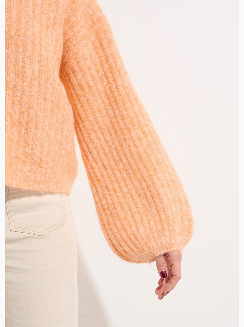 Pull maille loose, manches bouffantes - AFIBEL Peche - Kiabi