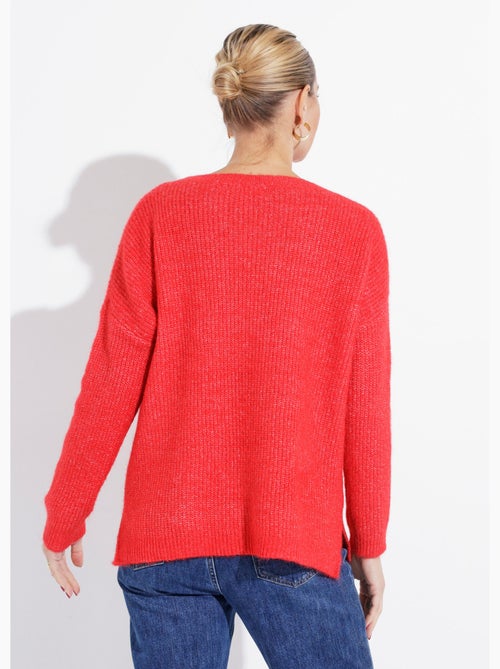 Pull maille mousseuse encolure bateau - afibel - Kiabi Pull maille mousseuse encolure bateau - afibel - Kiabi