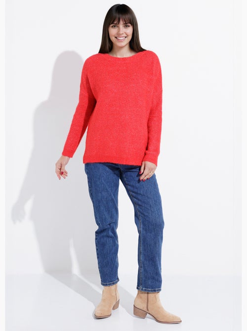 Pull maille mousseuse encolure bateau - afibel - Kiabi Pull maille mousseuse encolure bateau - afibel - Kiabi