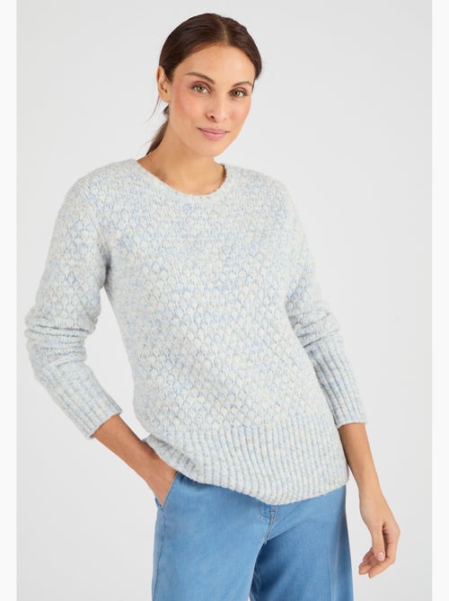 Pull maille multicolore  - Damart - Kiabi