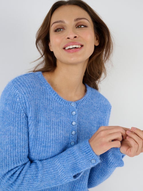 Pull maille perlée mélange alpaga - Damart - Kiabi Pull maille perlée mélange alpaga - Damart - Kiabi