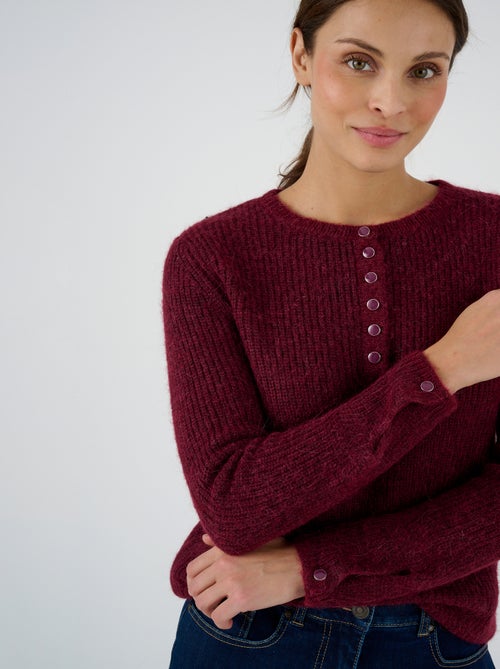 Pull maille perlée mélange alpaga - Damart - Kiabi