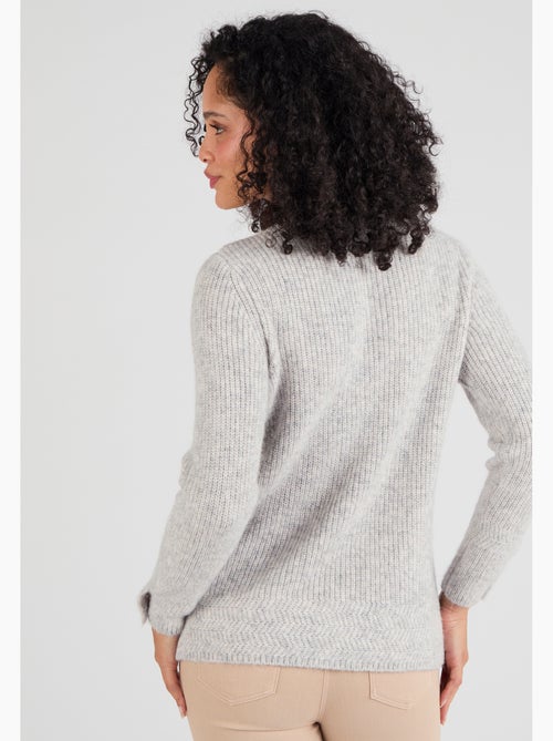 Pull maille perlée mélange alpaga - damart - Kiabi Pull maille perlée mélange alpaga - damart - Kiabi