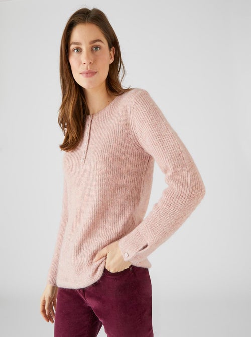Pull maille perlée mélange alpaga - Damart - Kiabi