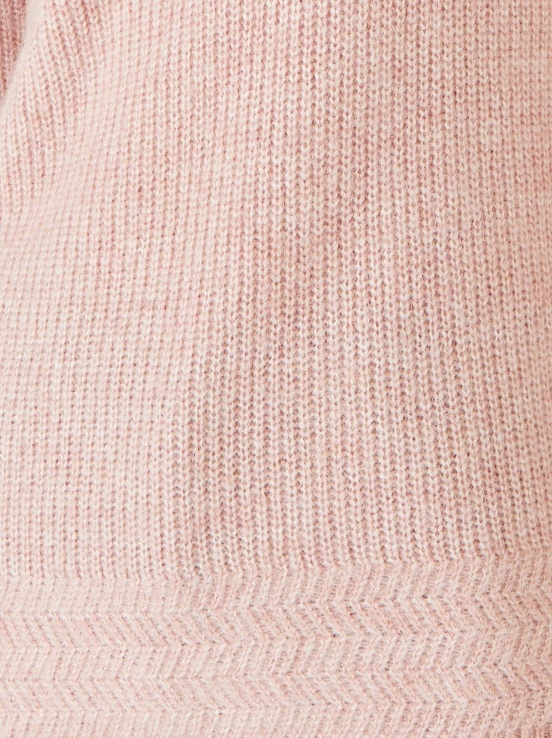 Pull maille perlée mélange alpaga - damart Rose - Kiabi