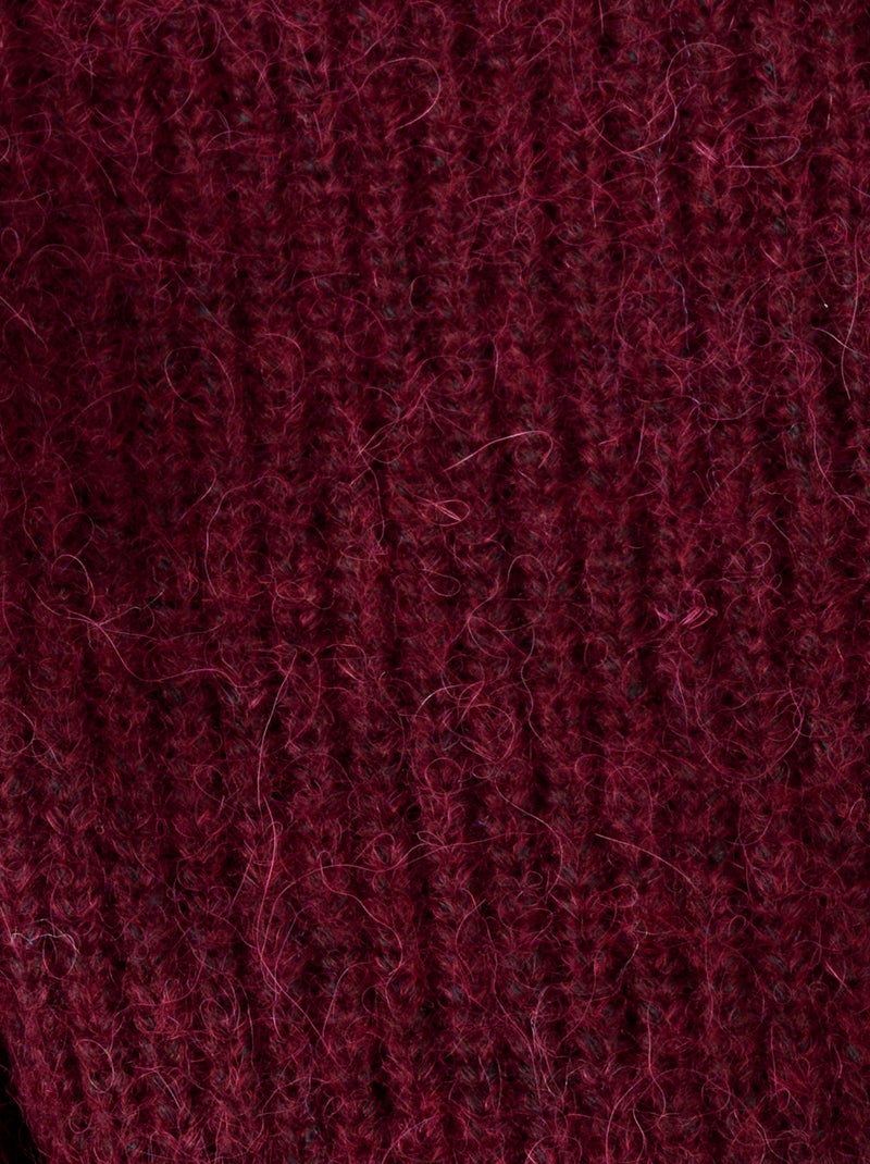 Pull maille perlée mélange alpaga - Damart Rose pastel - Kiabi